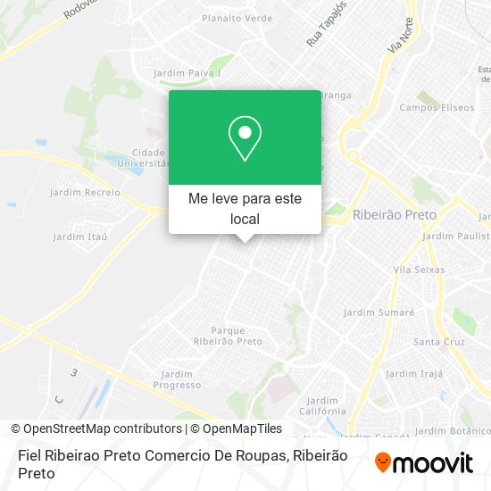 Fiel Ribeirao Preto Comercio De Roupas mapa