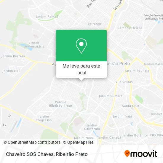 Chaveiro SOS Chaves mapa