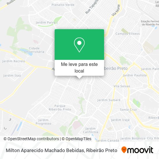 Milton Aparecido Machado Bebidas mapa