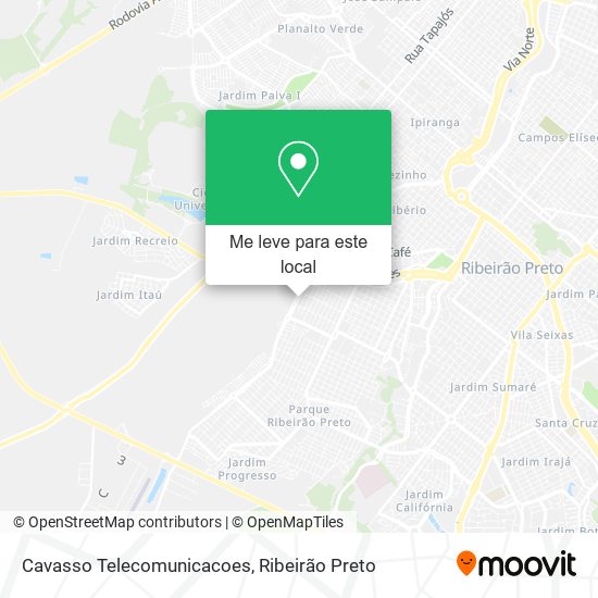 Cavasso Telecomunicacoes mapa