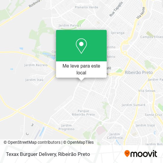 Texax Burguer Delivery mapa