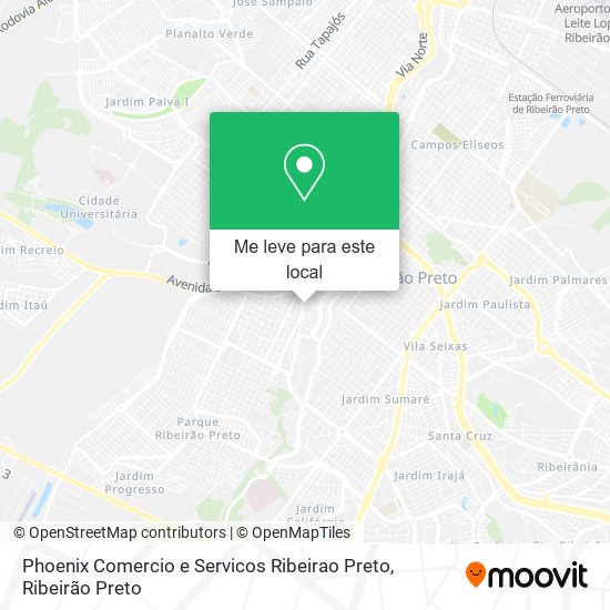 Phoenix Comercio e Servicos Ribeirao Preto mapa