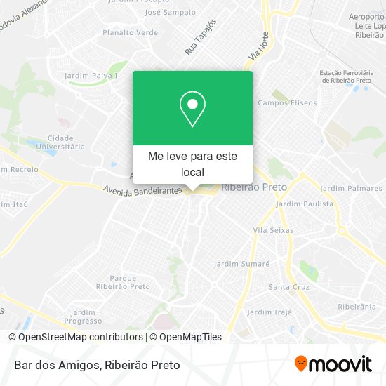 Bar dos Amigos mapa