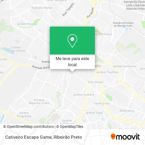 Cativeiro Escape Game mapa