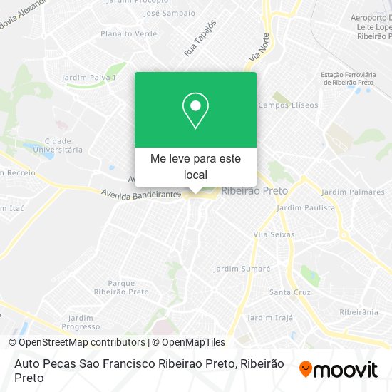 Auto Pecas Sao Francisco Ribeirao Preto mapa