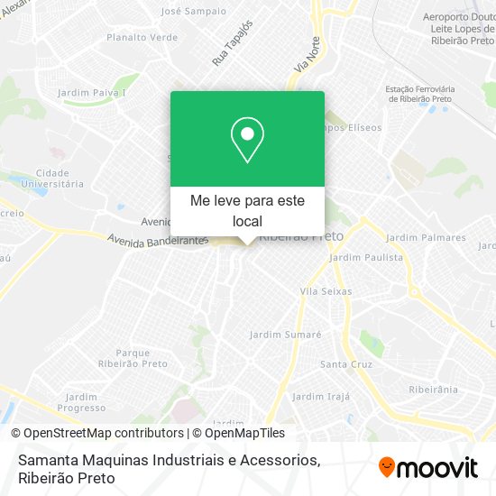 Samanta Maquinas Industriais e Acessorios mapa