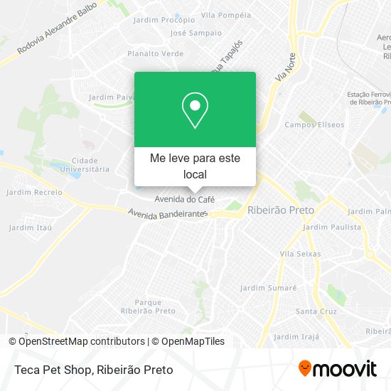 Teca Pet Shop mapa