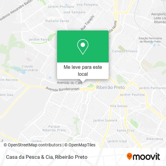 Casa da Pesca & Cia mapa