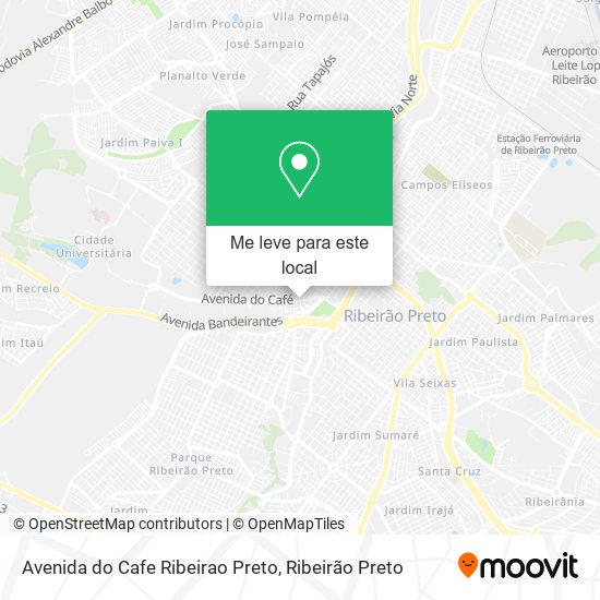 Avenida do Cafe Ribeirao Preto mapa