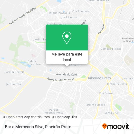 Bar e Mercearia Silva mapa