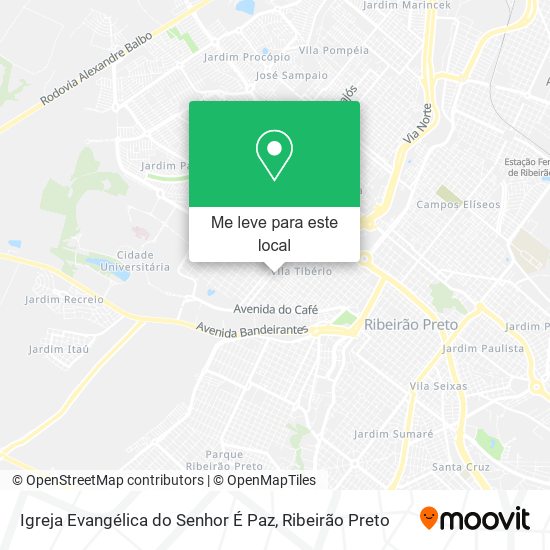 Igreja Evangélica do Senhor É Paz mapa