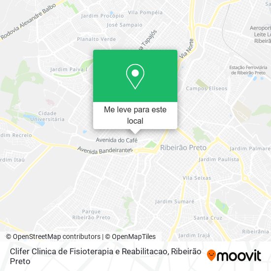 Clifer Clinica de Fisioterapia e Reabilitacao mapa