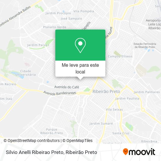 Silvio Anelli Ribeirao Preto mapa