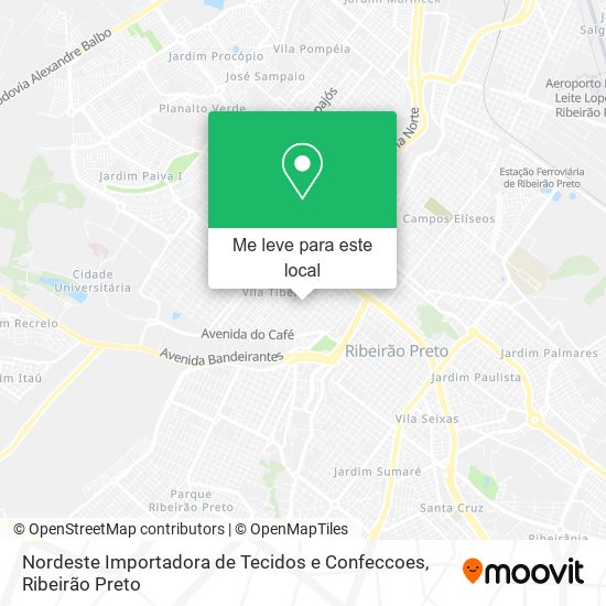 Nordeste Importadora de Tecidos e Confeccoes mapa