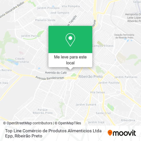 Top Line Comércio de Produtos Alimenticios Ltda Epp mapa