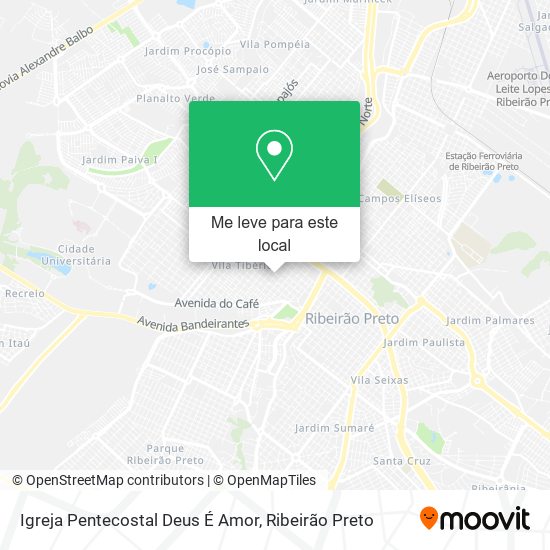 Igreja Pentecostal Deus É Amor mapa