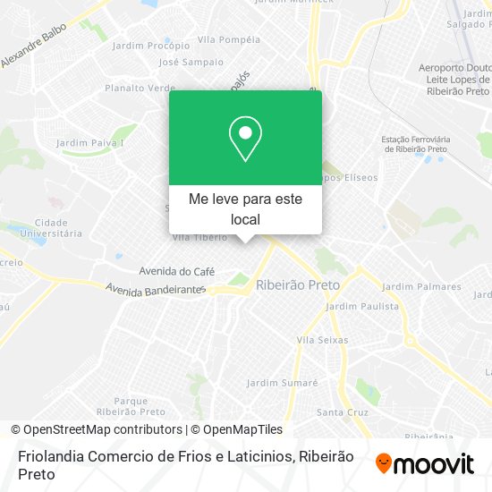 Friolandia Comercio de Frios e Laticinios mapa