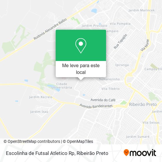 Escolinha de Futsal Atletico Rp mapa