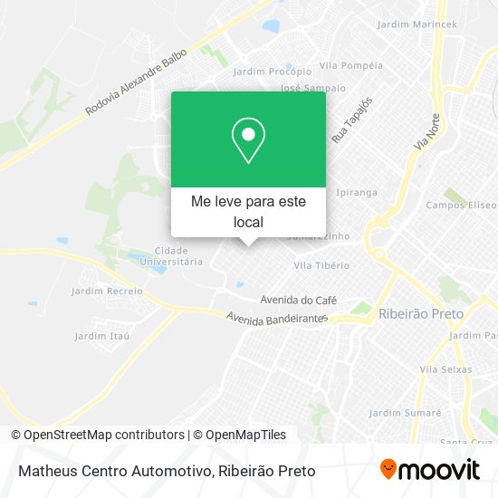 Matheus Centro Automotivo mapa