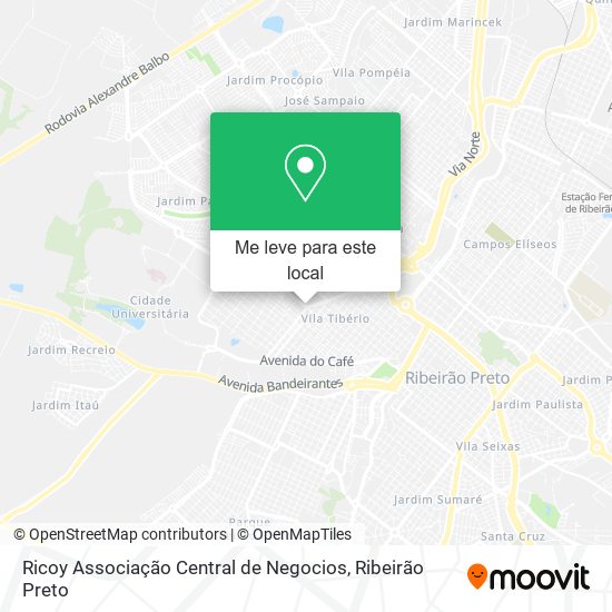 Ricoy Associação Central de Negocios mapa