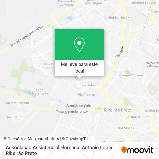 Associacao Assistencial Florencio Antonio Lopes mapa