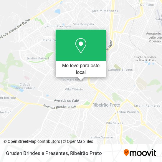 Gruden Brindes e Presentes mapa