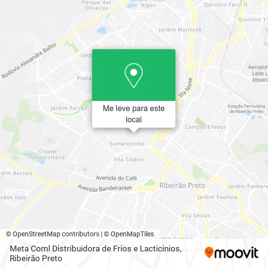 Meta Coml Distribuidora de Frios e Lacticinios mapa