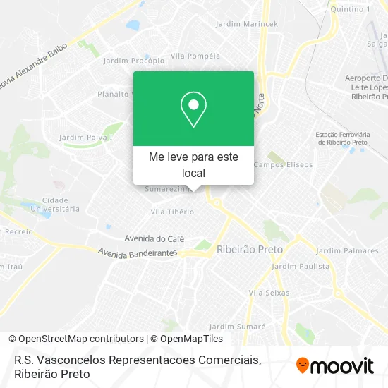 R.S. Vasconcelos Representacoes Comerciais mapa