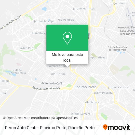 Peron Auto Center Ribeirao Preto mapa