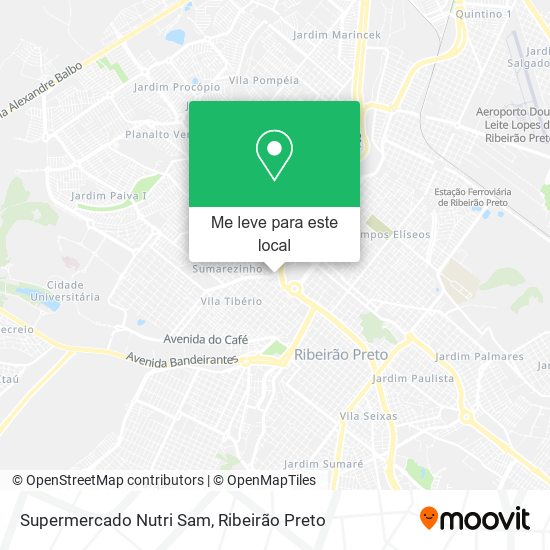 Supermercado Nutri Sam mapa