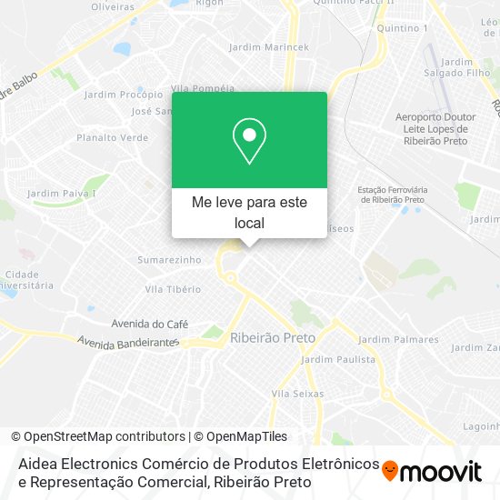 Aidea Electronics Comércio de Produtos Eletrônicos e Representação Comercial mapa