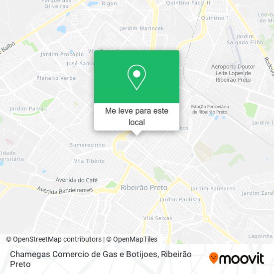 Chamegas Comercio de Gas e Botijoes mapa