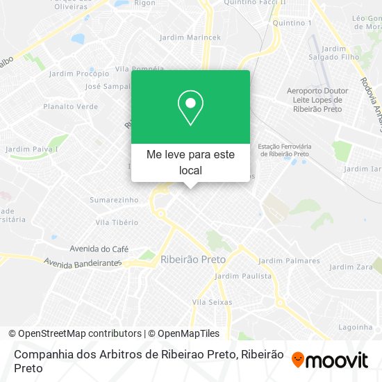 Companhia dos Arbitros de Ribeirao Preto mapa