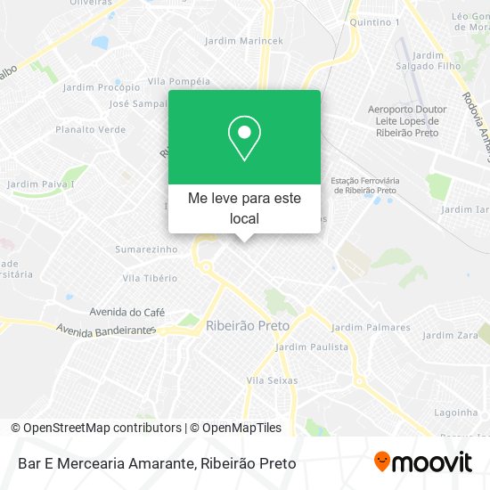 Bar E Mercearia Amarante mapa