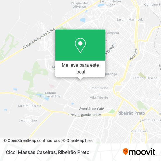 Cicci Massas Caseiras mapa