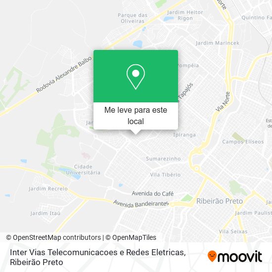 Inter Vias Telecomunicacoes e Redes Eletricas mapa