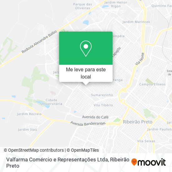 Valfarma Comércio e Representações Ltda mapa