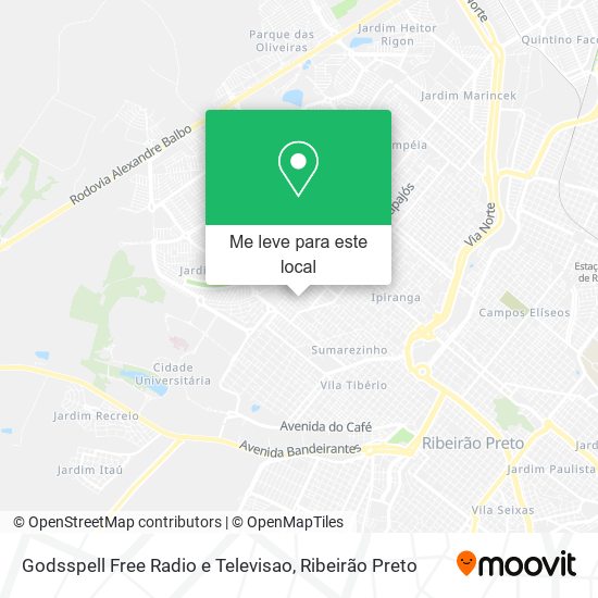 Godsspell Free Radio e Televisao mapa