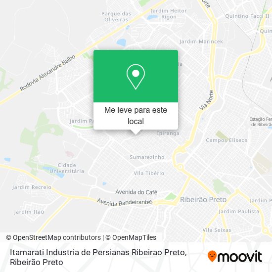 Itamarati Industria de Persianas Ribeirao Preto mapa