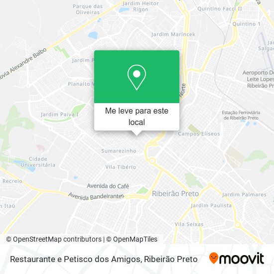 Restaurante e Petisco dos Amigos mapa