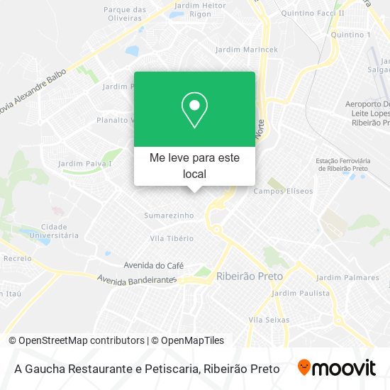 A Gaucha Restaurante e Petiscaria mapa