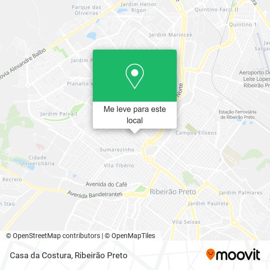 Casa da Costura mapa