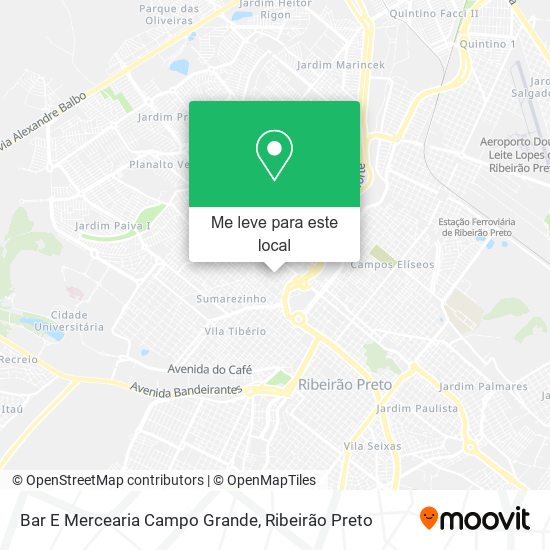 Bar E Mercearia Campo Grande mapa