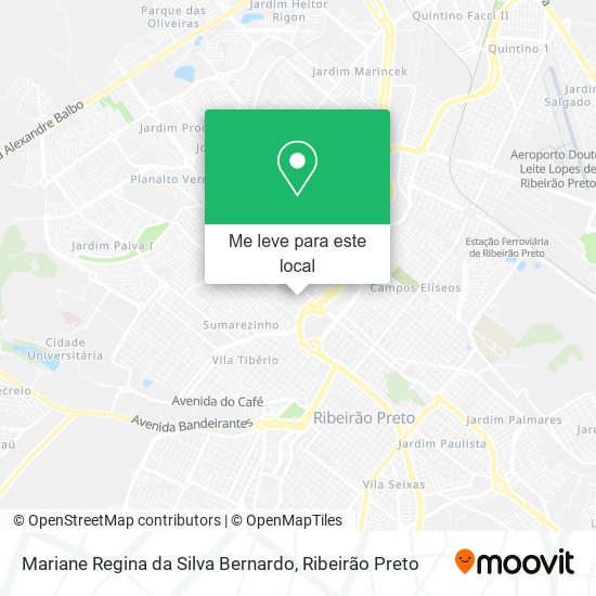 Mariane Regina da Silva Bernardo mapa