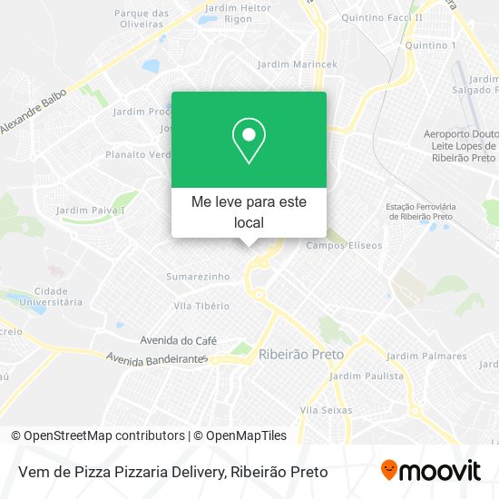 Vem de Pizza Pizzaria Delivery mapa