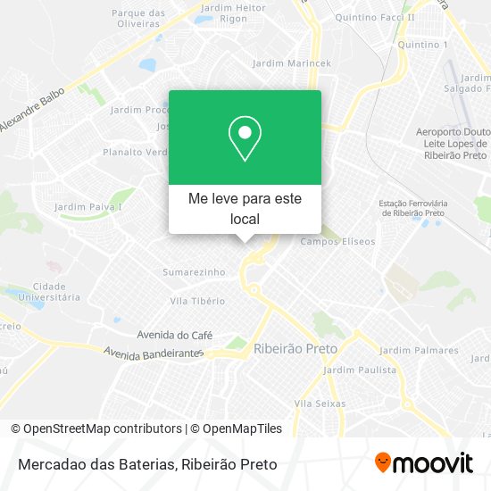 Mercadao das Baterias mapa