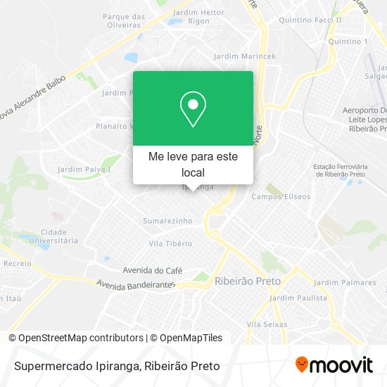 Supermercado Ipiranga mapa