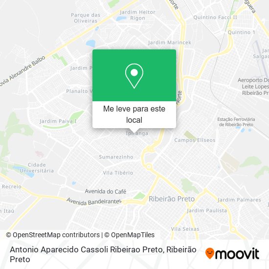 Antonio Aparecido Cassoli Ribeirao Preto mapa