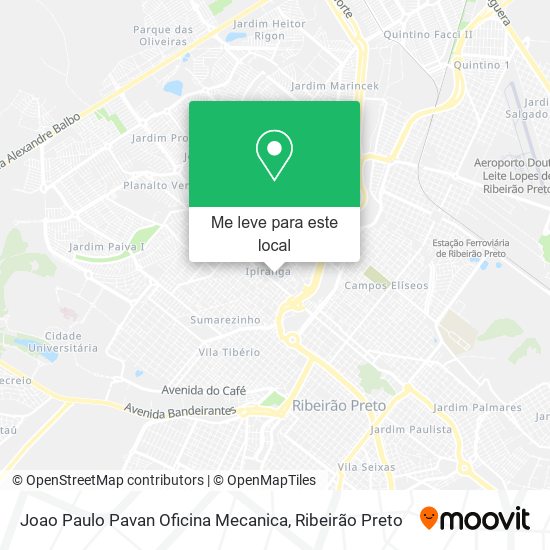 Joao Paulo Pavan Oficina Mecanica mapa