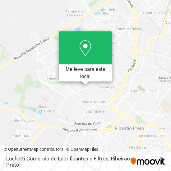 Luchetti Comercio de Lubrificantes e Filtros mapa